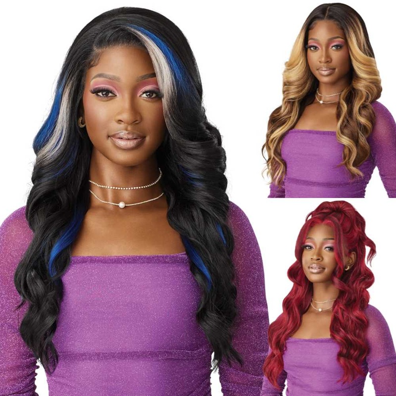 Outre Perfect Hairline Swoop Series HD Lace Front Wig – Swoop 8 1 JET BLACK