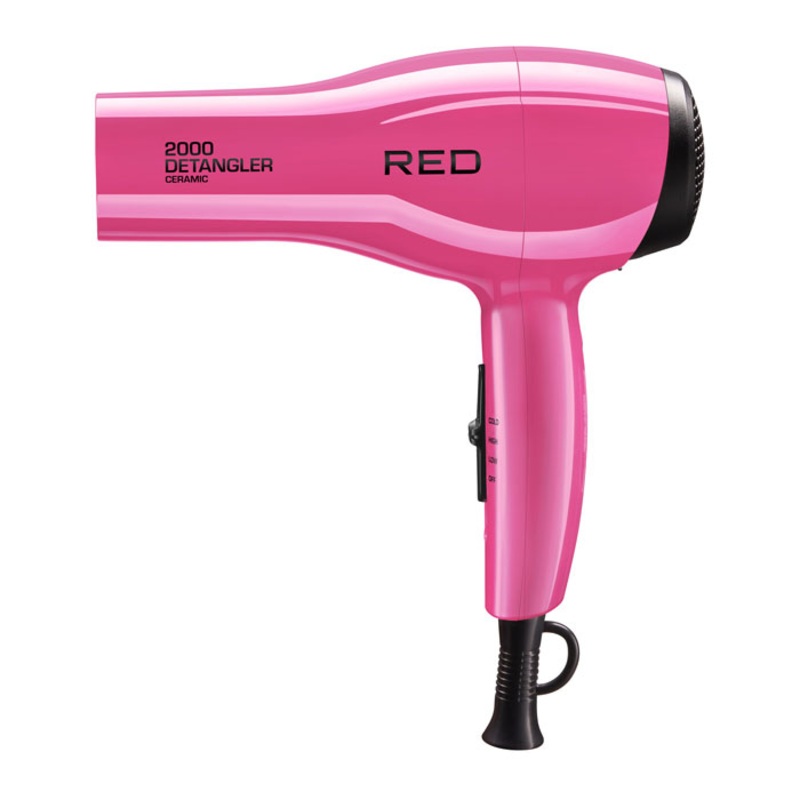 Red by Kiss 2000 Ceramic Detangler Dryer – PINK PINK