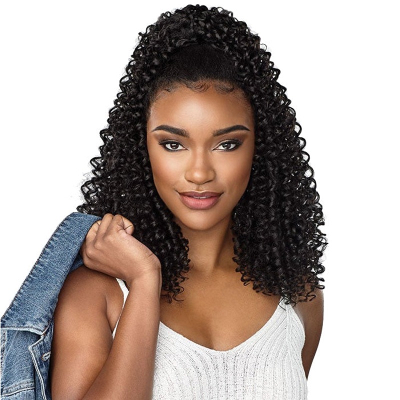 Sensationnel Curls Kinks & Co Textured Drawstring Ponytail – SHOW STOPPER XL 1
