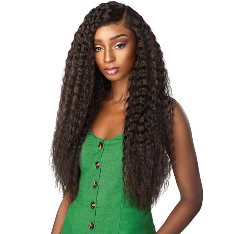 Sensationnel Human Hair Blend Boutique Bundles Weave – FRENCH WAVE 18-26″ 18 NATURAL