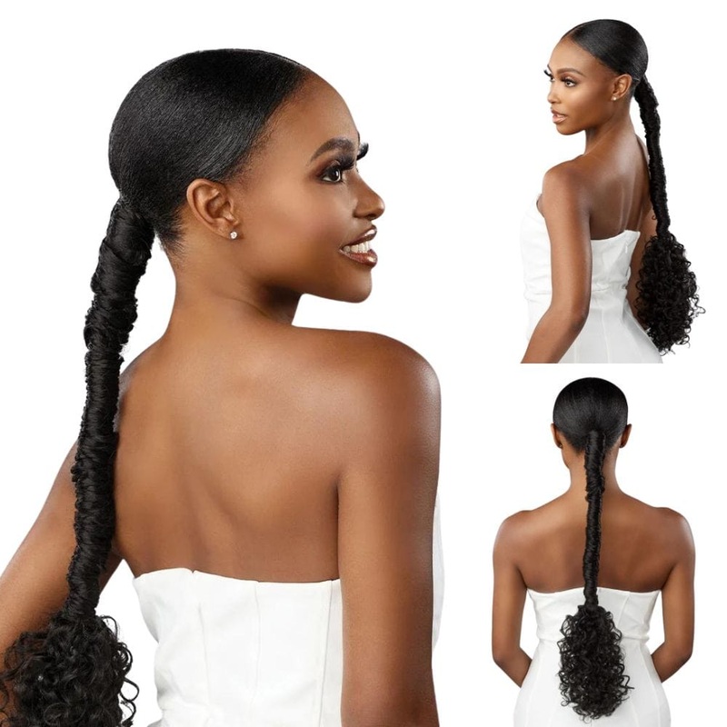 Sensationnel Wrap Around Ponytail – Lulupony Wrap 8 1 JET BLACK