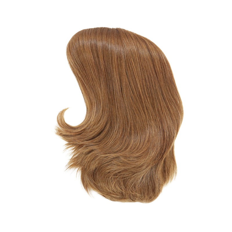 Strawberry Blonde European Virgin French Lace 4×4 Jewish Silk Top Kosher Sheitel Wig 12″