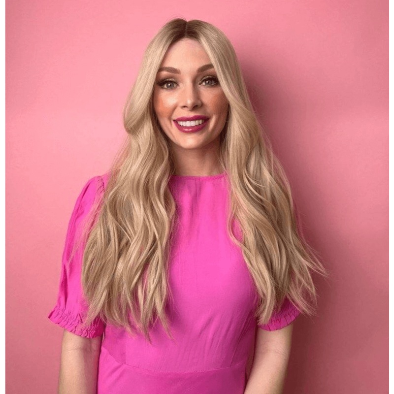 24″ Divine Lace Top Wig Platinum Blonde w/ Face Framing