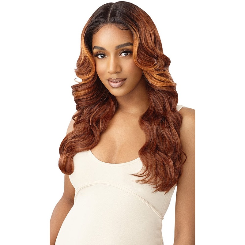 Outre Synthetic SleekLay Part Lace Front Wig – Analia 1 JET BLACK