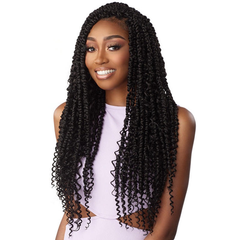 Sensationnel Lulutress Pre-Looped Crochet Braid – 3X BOHO PASSION TWIST 24″ 1