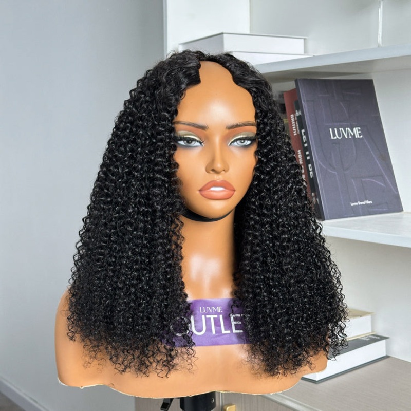 Special Deal | Kinky Curly Glueless V Part Flexi-Fit Drawstring Wig 18
