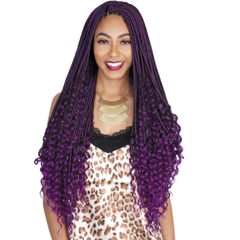 Zury Goddess Braid Loop Crochet LOCS DEEP CURL 26 Inch 1B