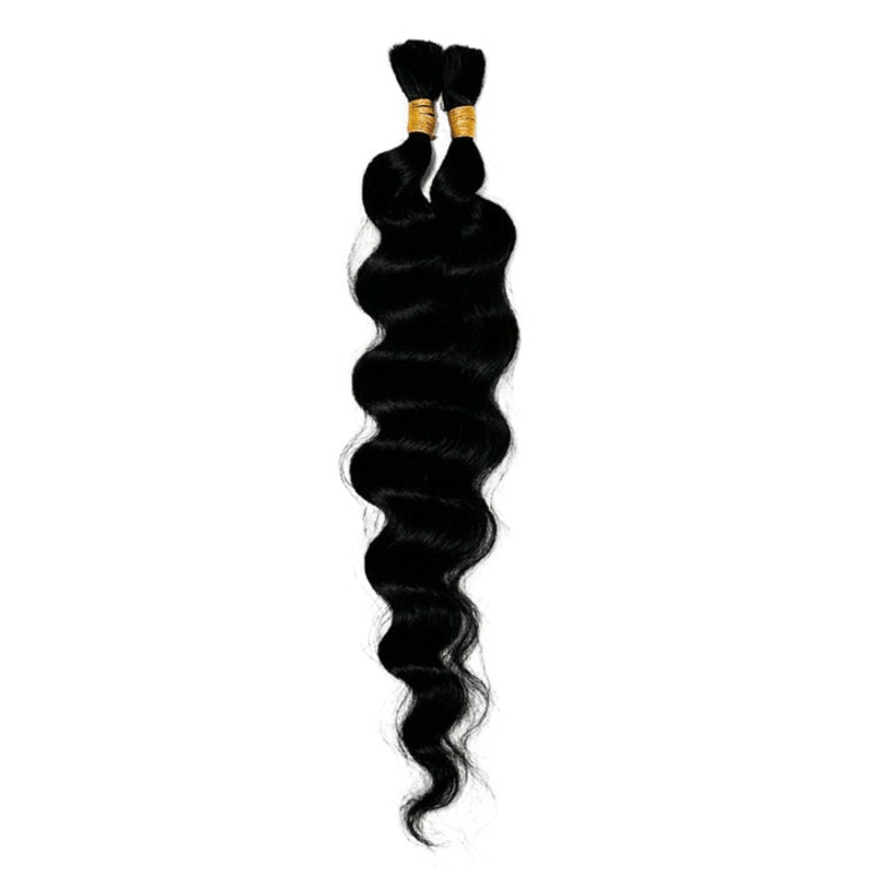 Onyx Essence 100% Human Hair Braiding – DEEP WAVE BULK 18″ 18 1