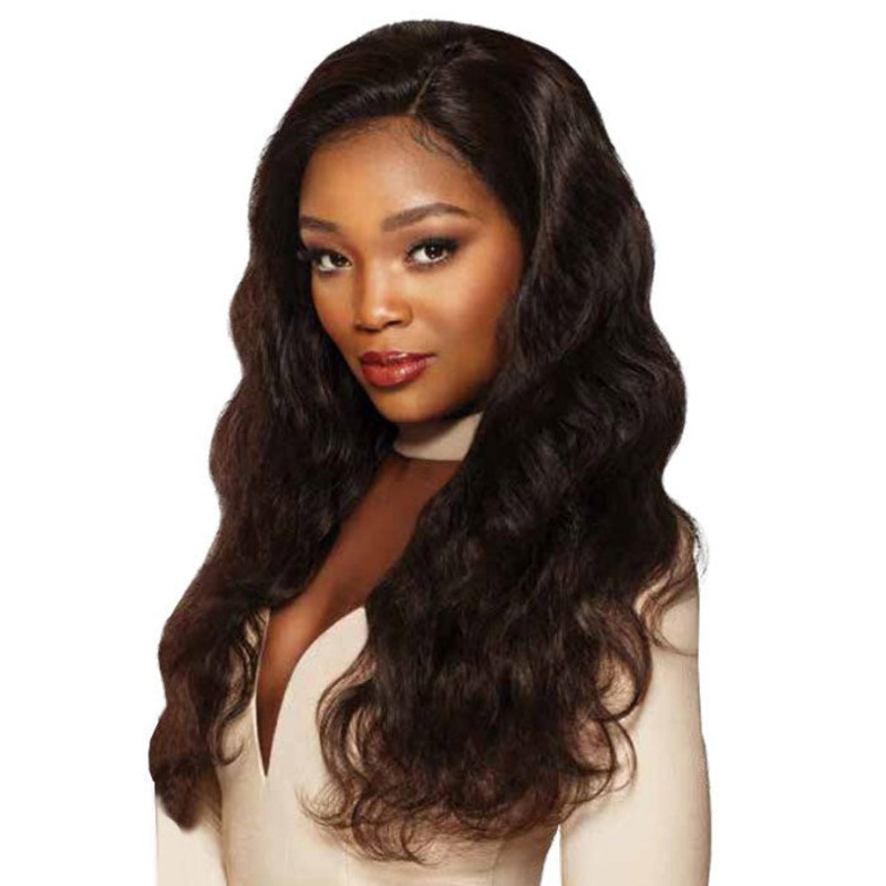 Outre Simply 100% Non Processed Human Hair 360 Silk Lace Frontal Band Hair Piece – NATURAL STRAIGHT 14″-16″ NATURAL/BLACK