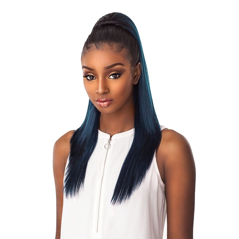 Sensationnel Instant Ponytail – Sleek Straight 24″ 1 JET BLACK