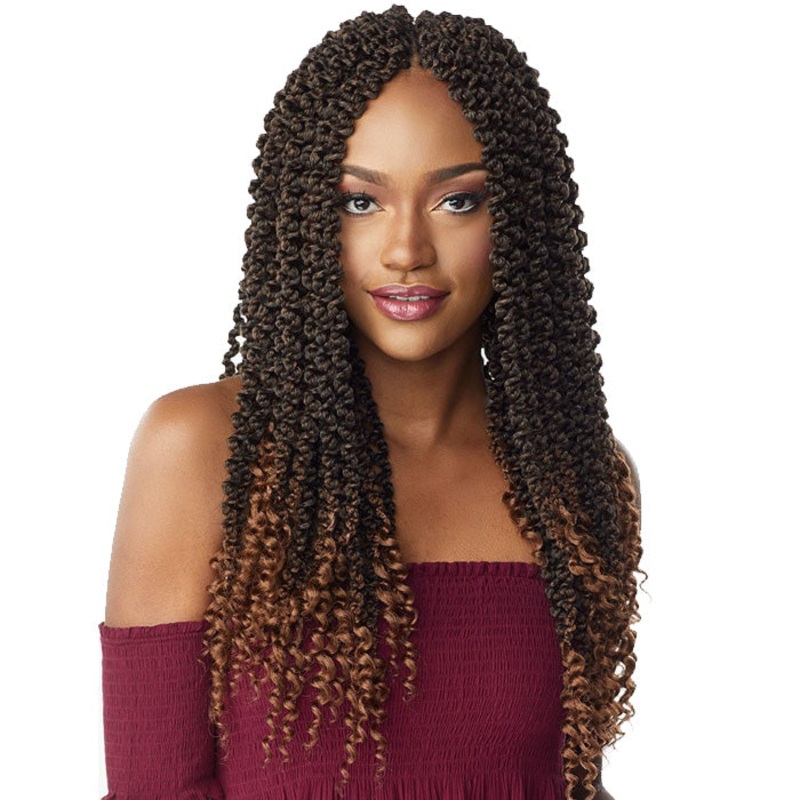 Sensationnel Lulutress Pre-Looped Pre-Stretched Crochet Braids – 3X 3D PASSION TWIST 18″ 1