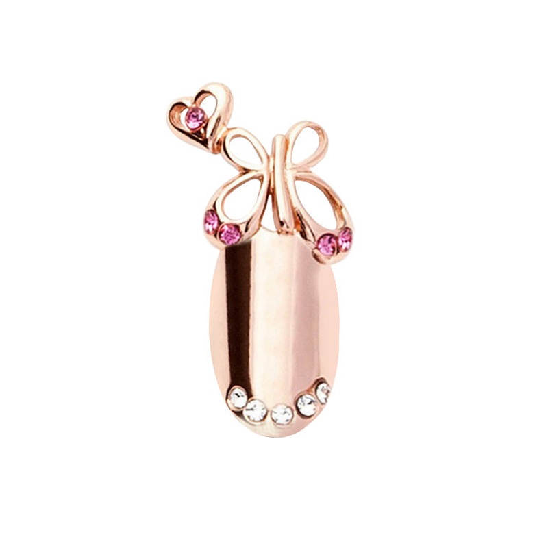 Stephen Nail Jewelry Butterfly (Small Pink Gold)