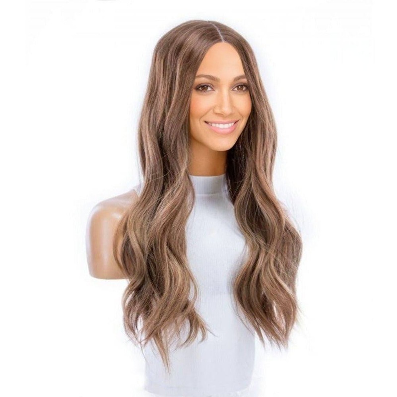 24″ Divine Lace Top Topper Light Brown Babylight Zig Zag Lace Front
