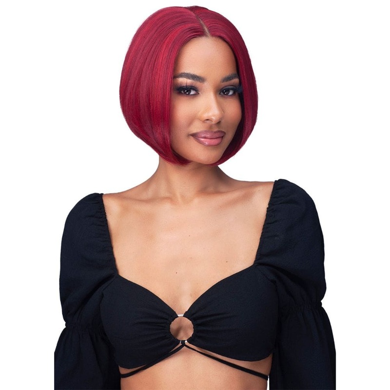 Bobbi Boss Glueless Synthetic Lace Wig – MLF447 Vixie 1 JET BLACK