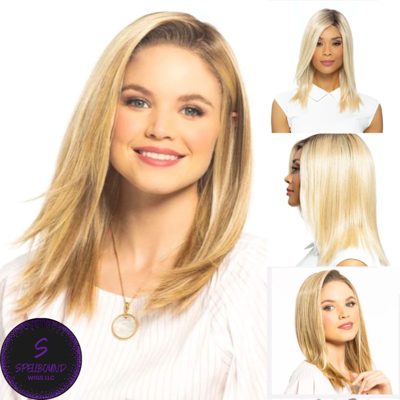 Picture Perfect – Look Fabulous Collection by TressAllure EL12/22/8 – Light golden brown + gold blonde highlights with medium brown root