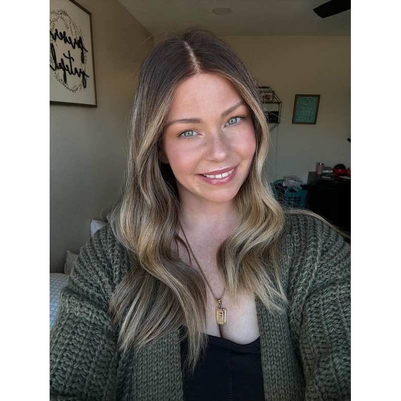 20″ Divine Luxe Lace Top Wig #6 Neutral Medium Brown w/ Double Balayage Color Service