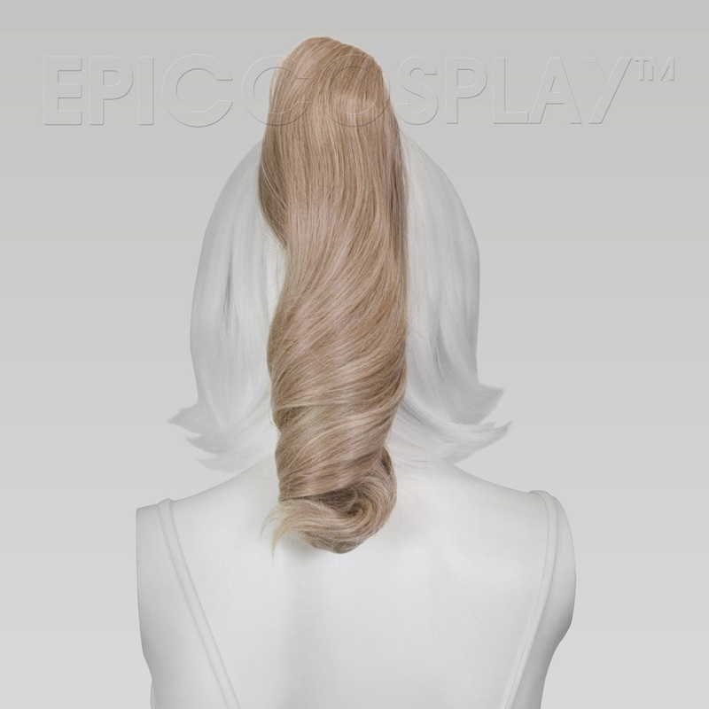 20″ Strawberry Blonde Wavy Curly Ponytail Clipon
