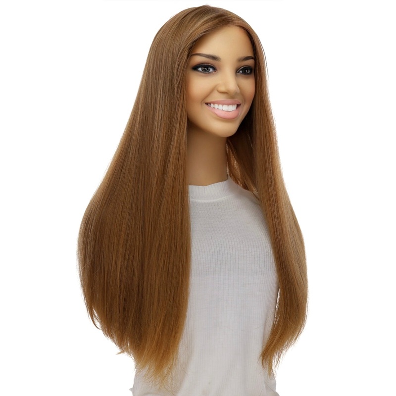 24″ Divine Luxe Lace Top Wig #27 Red Zig Zag Lace Front