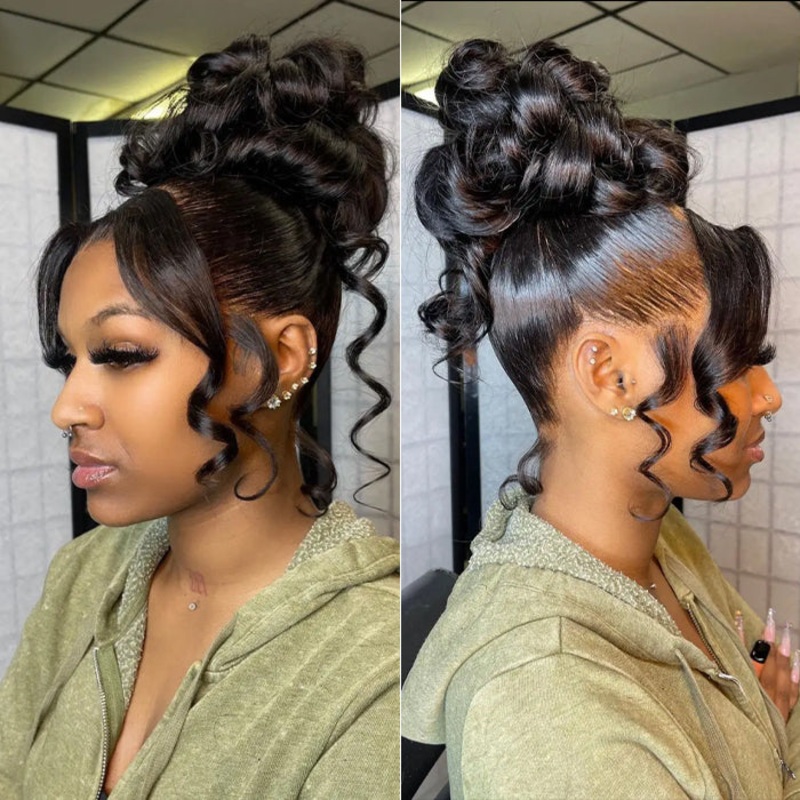 Body Wave Invisi-String Snug Fit 360 HD Lace Frontal Glueless Wig With Bleached Knots Lace Parting Anywhere 12 Yes (Send Magic Ear Tape 40Pcs) 150%
