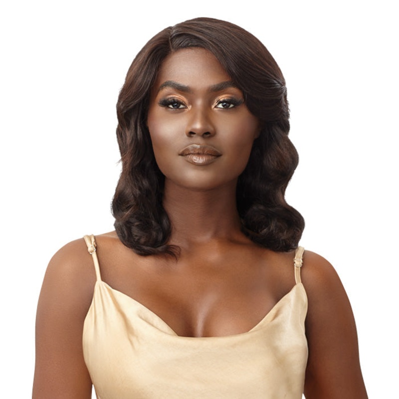 Outre Mytresses 100% Unprocessed Human Hair Lace Front Wig – AVIVA NBLK