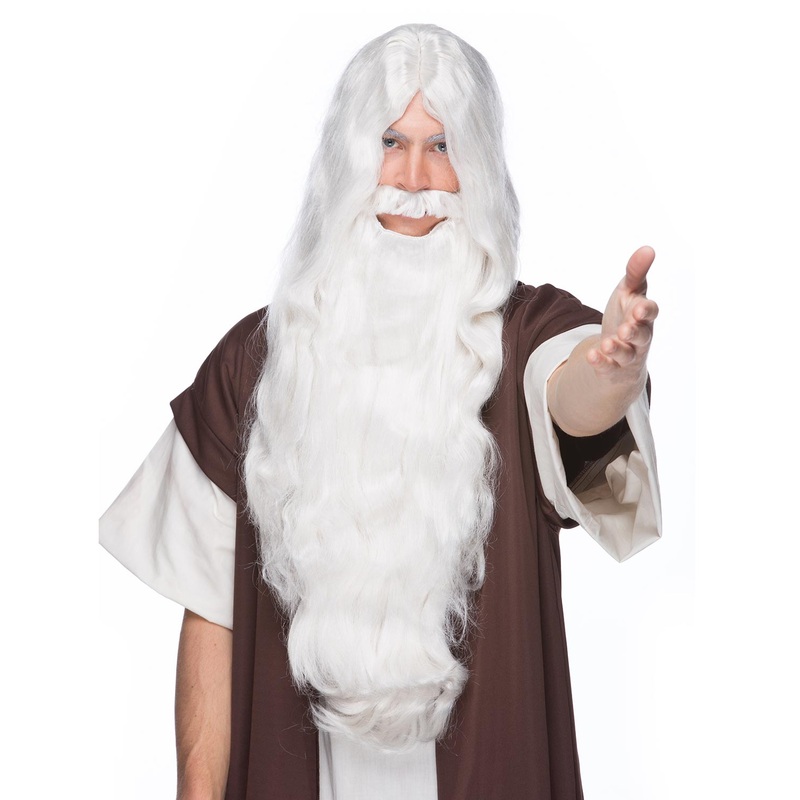 Wizard Beard & Wig | by Characters 8-White