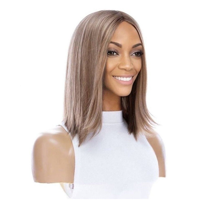 13″ Victoria Silk Top Wig Medium Blonde Zig Zag Lace Front