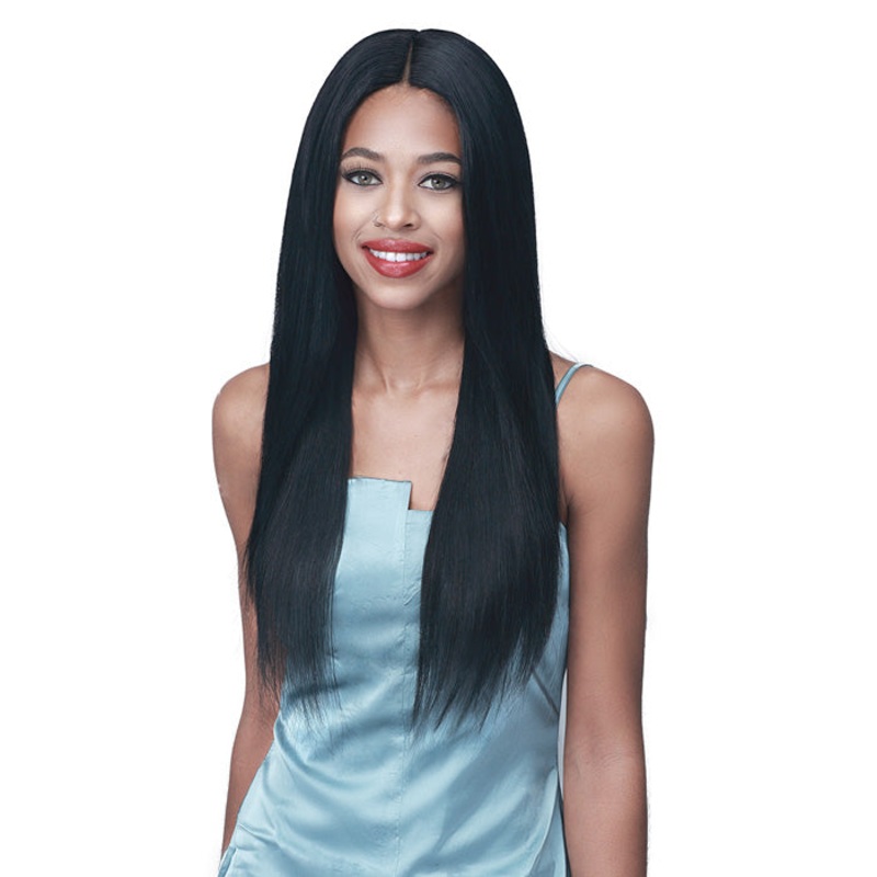 Bobbi Boss 100% Human Hair HD Lace Wig 4″ Deep Part – MHLF498 Natural Straight 26″ NATURAL