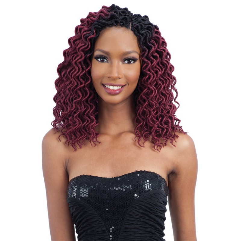 Freetress Crochet Braid Faux Loc CURLY (S) 1B