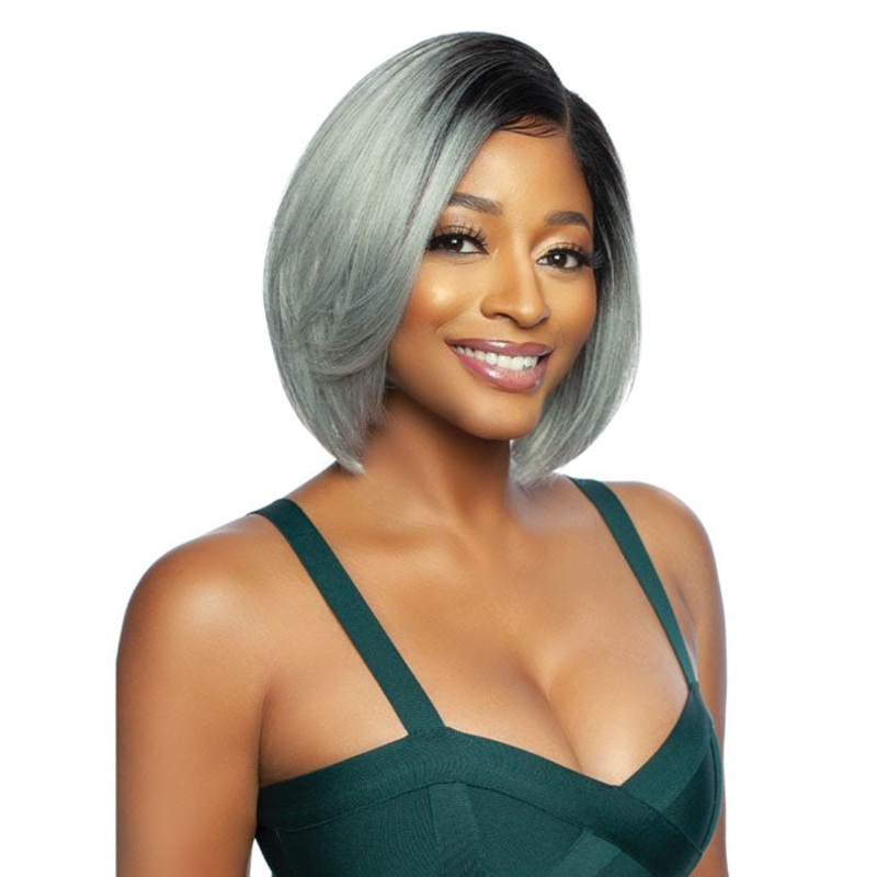 Mane Concept Melanin Queen Human Hair Blend HD Lace Front Wig – MLHC204 MIKA 1