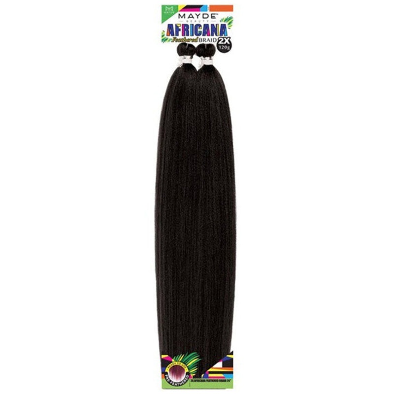 Mayde Beauty Africana 2X Pre-Feathered Braid  – 24″/32″ 24 1