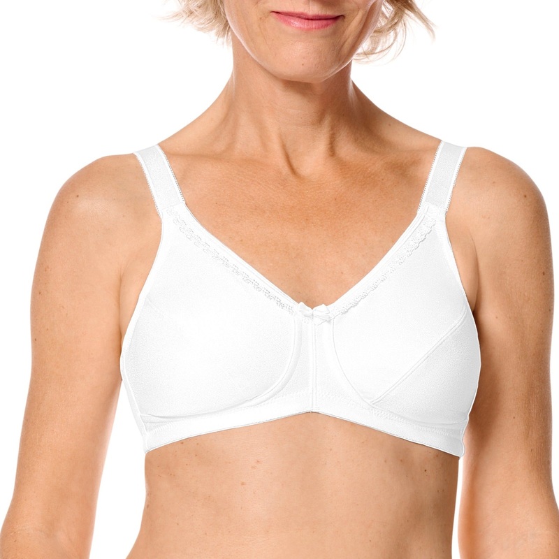 Rita Wire-free Bra – White | Amoena White A 34