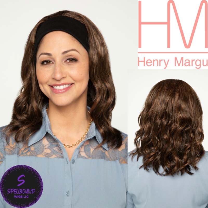 Wavy Band – Hair Accents, Toppers, and Hairpieces Collection by Henry Margu 1BH – Off black with medium dark brown highlights