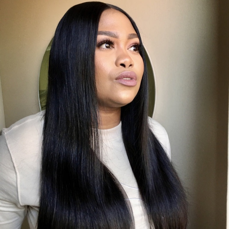 20 Inches=$139.9 | Luvme Hair Full Lace Wig Classy Natural Black Straight Free Parting Long Wig 100% Human Hair 20