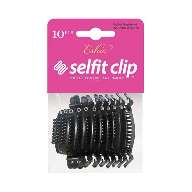 Esha Hair Extensions Selfit Clip 10Pcs DBROWN