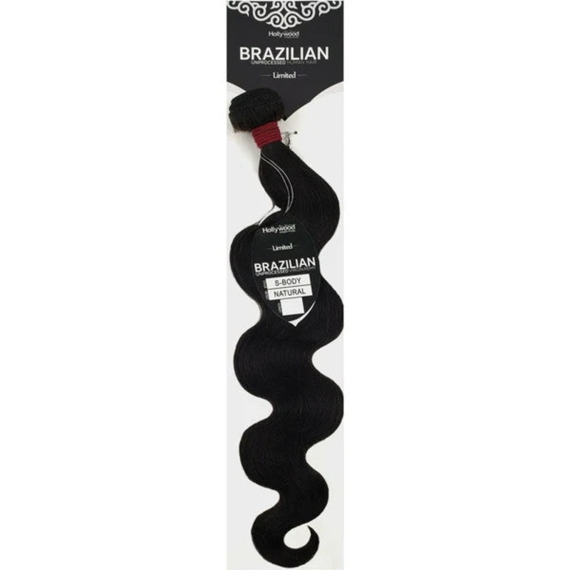 Hollywood Brazilian Unprocessed Human Hair Weave – S-BODY (10″-20″) 10 NATURAL
