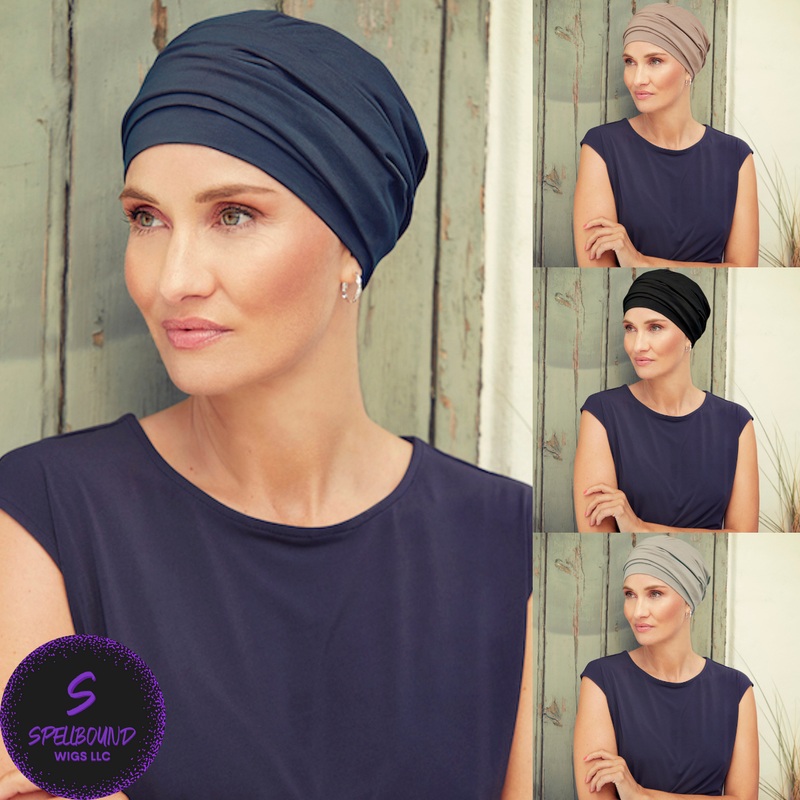Nomi Turban – Christine Headwear Collection Black Iris