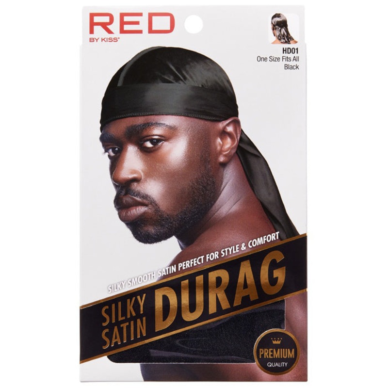 RED by Kiss MEN’S PREMIUM QUALITY SILKY SATIN DURAG ASSORTED