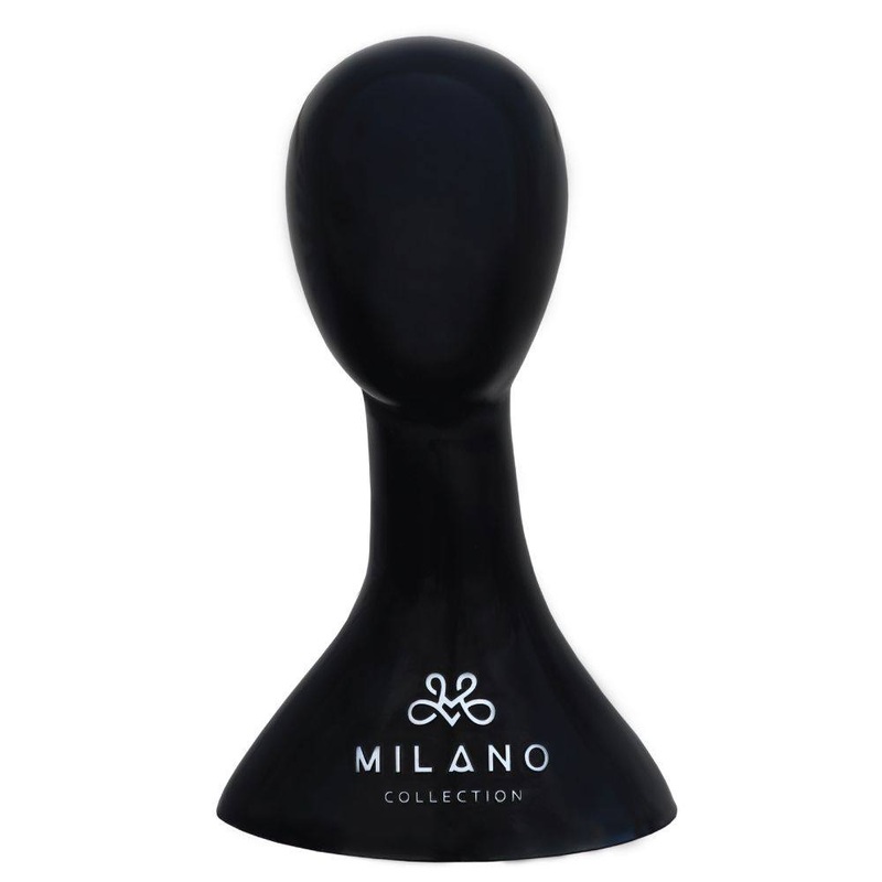 17″ Black Abstract Mannequin Head