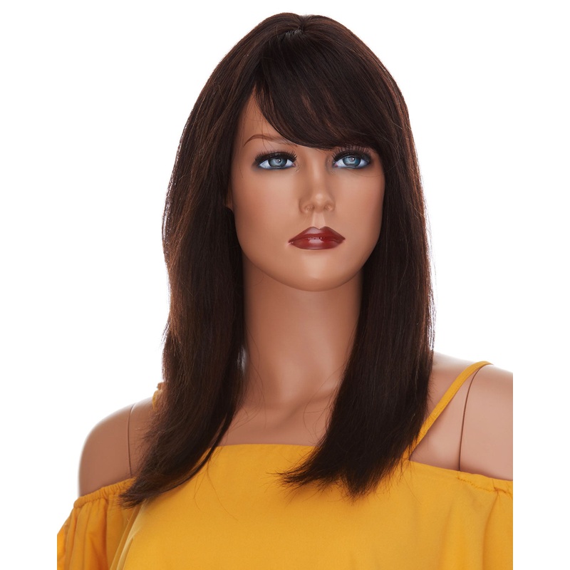 H Britney | Remy Human Hair Wig by Elegante 1B