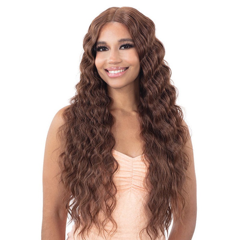 Mayde Beauty Lace & Lace 5″ Deep Hand-Tied Lace Part Front Wig – DEEP CRIMP CURL 1