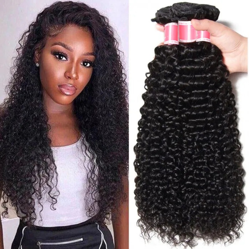 Peruvian Curly Hair 3/4 Bundle Deals Unprocessed Virgin Human Hair Extensions In Stock 10 10 10