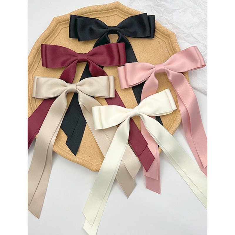 Ribbon Hair Bows lilac One Size