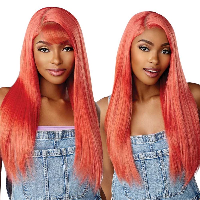 Sensationnel Butta HD Lace Front Wig – 90’s Bangs Unit 901 1 JET BLACK