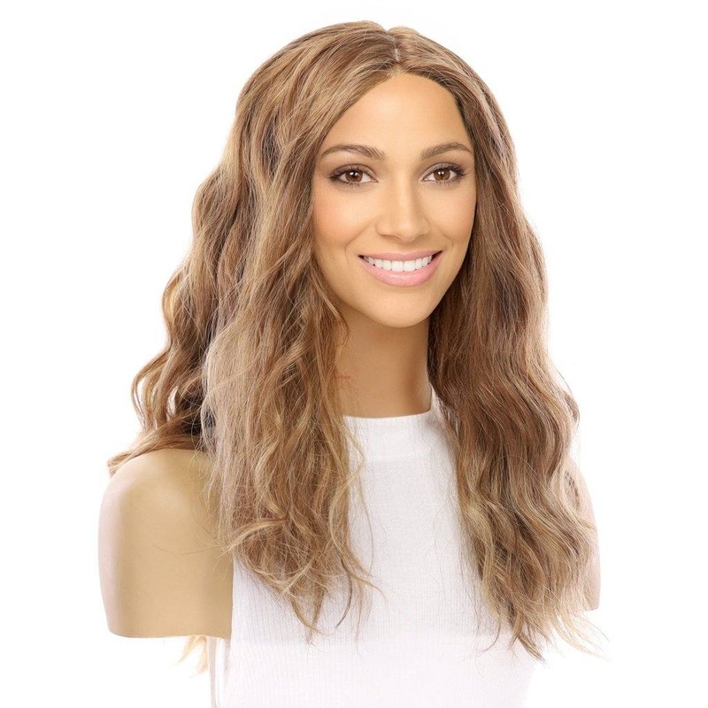 22″ Reese Silk Top Wig Light Brown Babylight Wavy Zig Zag Lace Front
