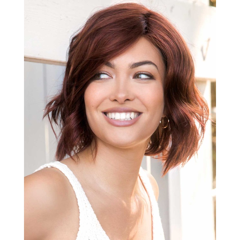 Ella | Lace Front & Monofilament Part Synthetic Wig by Orchid Cherry Merlot