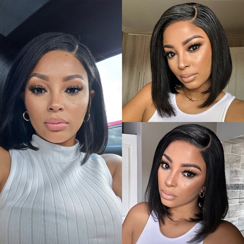 Exclusive Sale | PreMax Wigs – Nature Max Silky Bob Ear-to-Ear Glueless 13×6 Frontal HD Lace Bob Wig 10 Plucked & Bleached, Pre Cut Lace