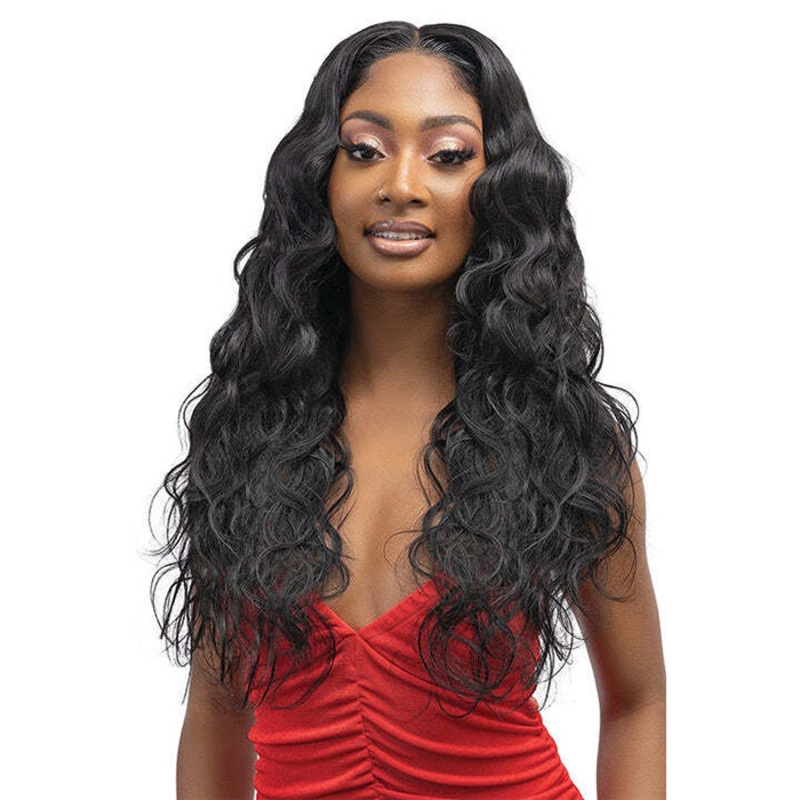 Janet Collection Natural 100% Virgin Remy Human Hair HD 360 Lace 13×6 Front Wig – WONDER WAVE WIG 14/18/22/26″ 14 NATURAL