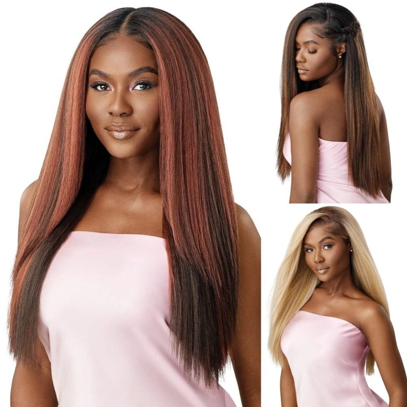 Outre Airtied 13×6 HD Lace Frontal Wig – HHB-Perm Yaki 26″ 1 JET BLACK