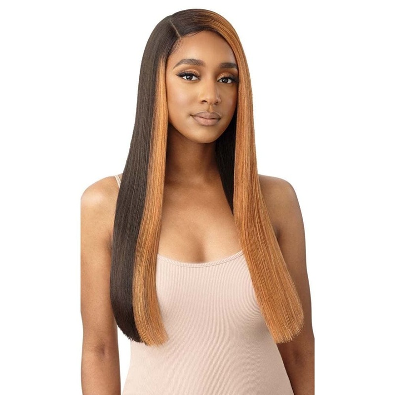 Outre Color Bomb Synthetic Lace Front Wig – Inanna 1 JET BLACK