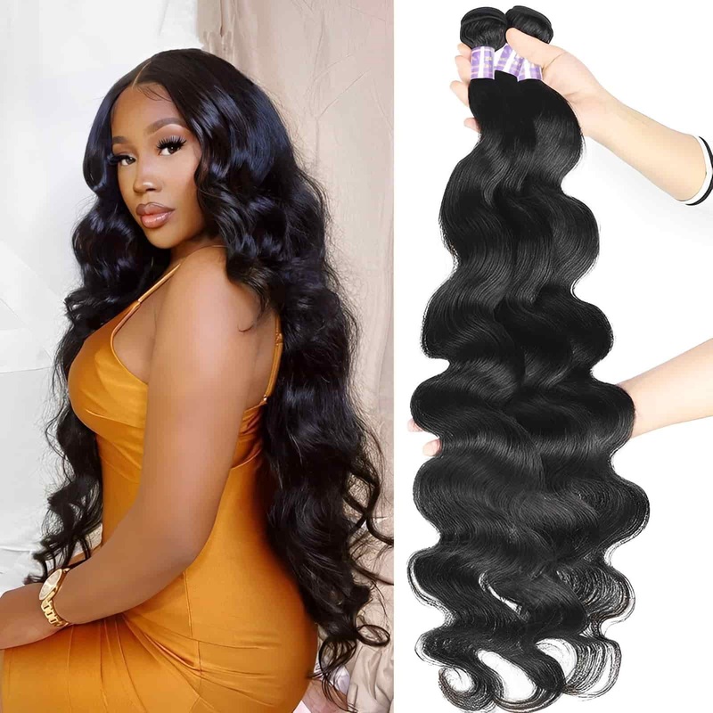 QVR Loose Body Wave 3 PCS Bundles Brazilian Hair Weave Bundles Remy Human Hair Bundles Raw Hair Extensions 8”8”8” 10A Human Virgin Hair